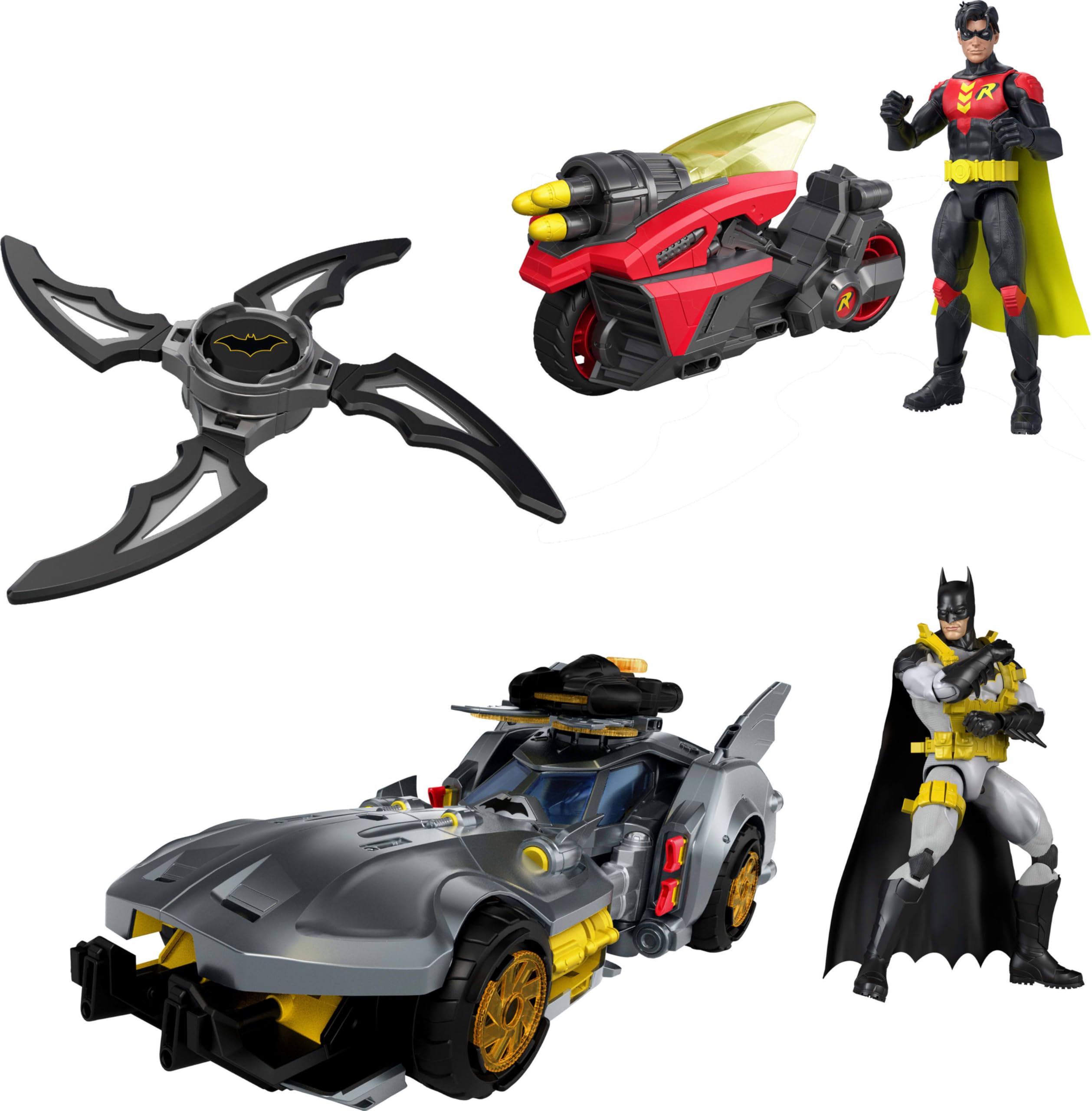 バットモービル フィギュアセット Amazon | Mattel DCプレミアシリーズ バットリンク マルチパック